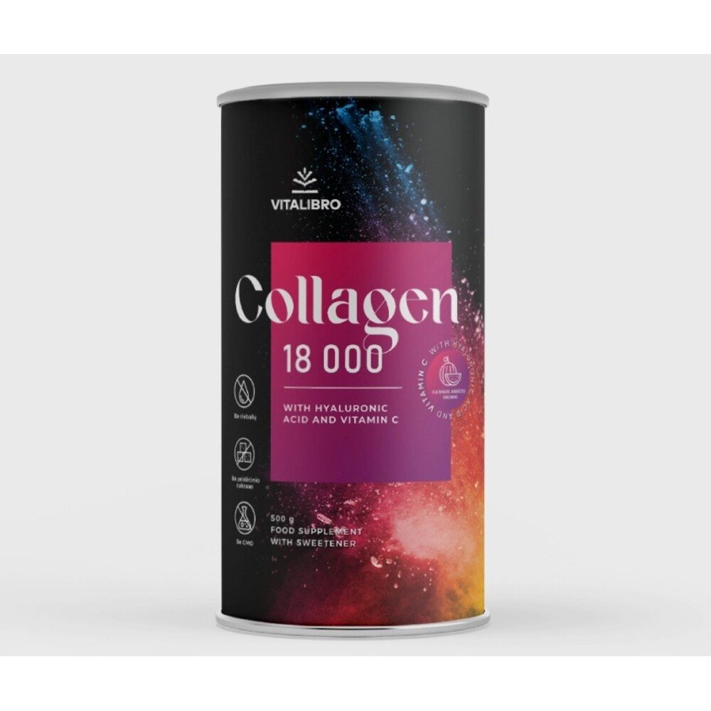 VitaLibro Hidrolizuotas kolagenas COLLAGEN 18 000, arbūzų skonio