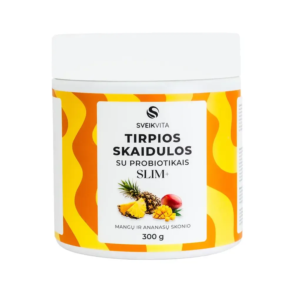 Skaidulos SLIM+ (mangų ir ananasų), 300 g