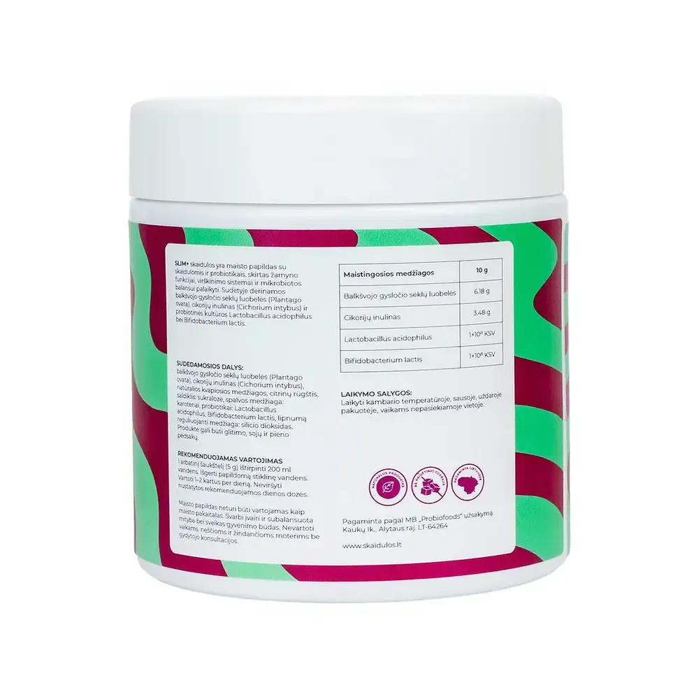 Skaidulos SLIM+ (kivių ir granatų), 300 g 2