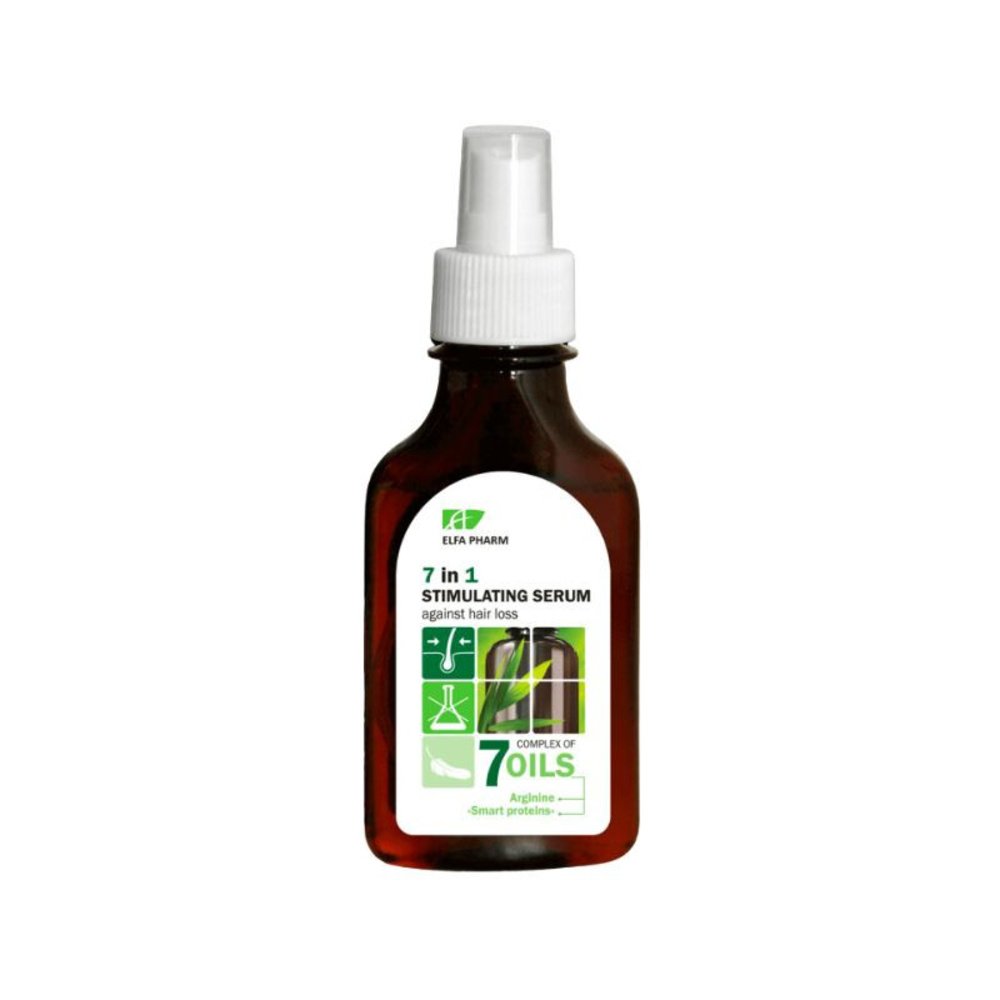 Serumas plaukams stimuliuojantis 7 in 1 nuo plaukų slinkimo 7 Aliejai, 100 ml