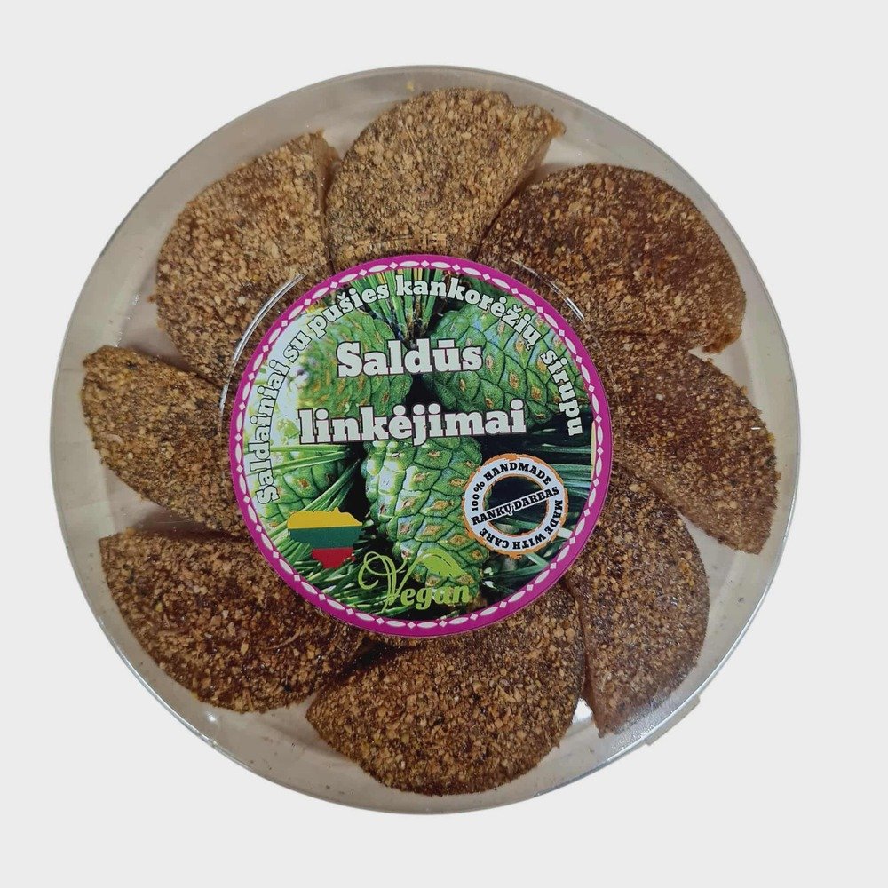 SALDAINIAI su pušų konkorėžių sirupu, 250 g
