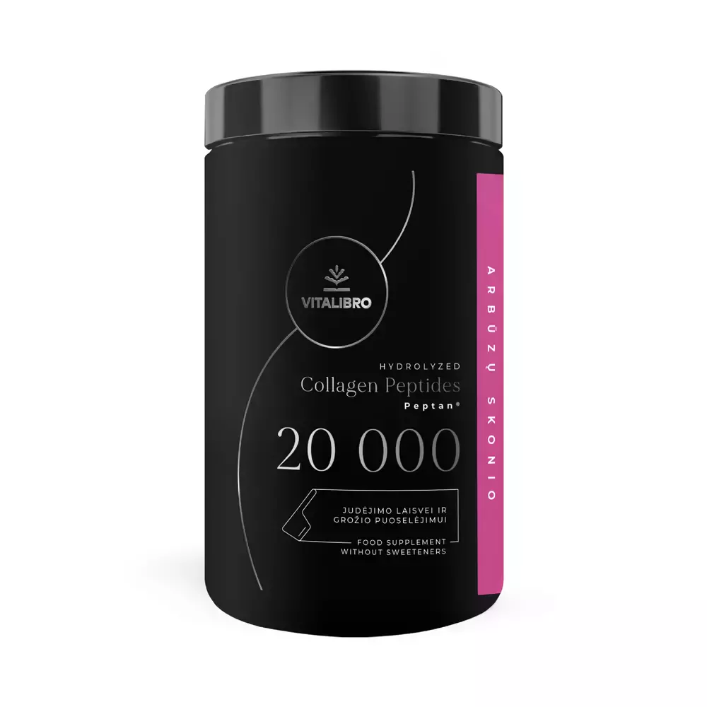 VitaLibro Hidrolizuotas kolagenas COLLAGEN 20 000, arbūzų aromato