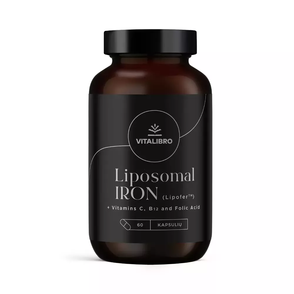 VitaLibro Liposominė geležis Lipofer™ + vitaminų kompleksas