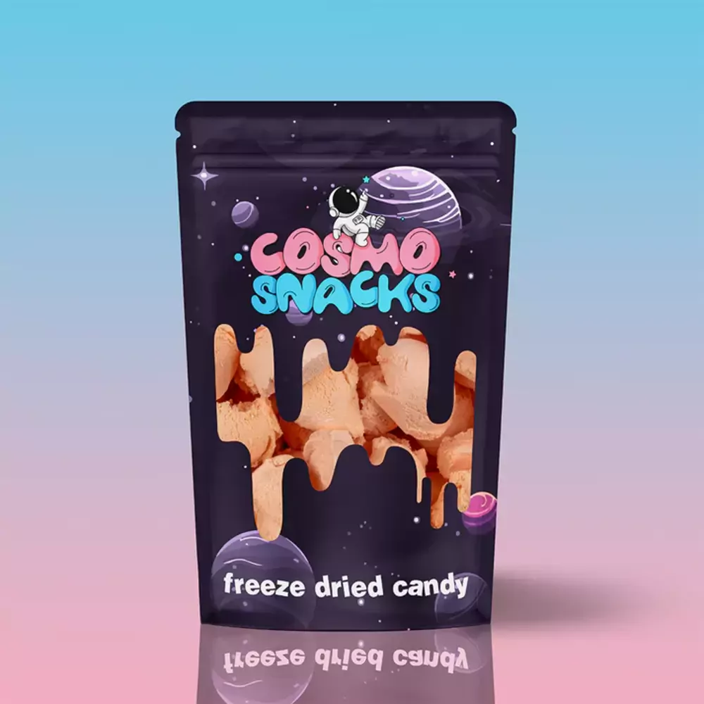 Šaltyje Džiovinti braškiniai ledai