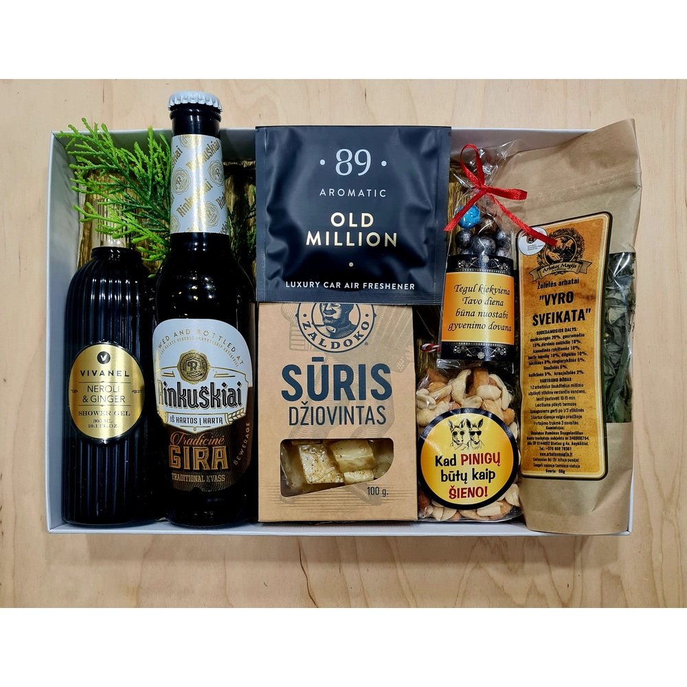 DOVANŲ RINKINYS NR. 21 BRANGIEMS VYRAMS