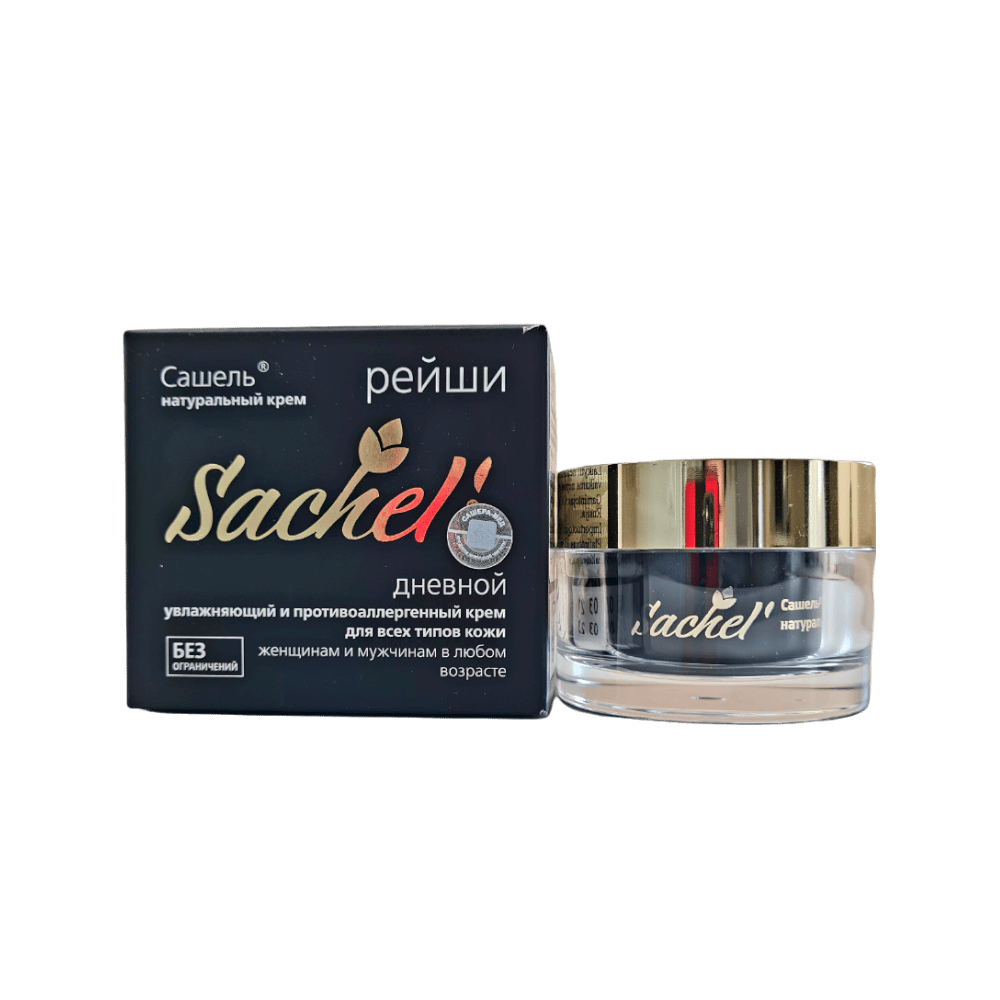 Dieninis drėkinamasis veido kremas  „SAŠEL“ Reishi,  30 ml