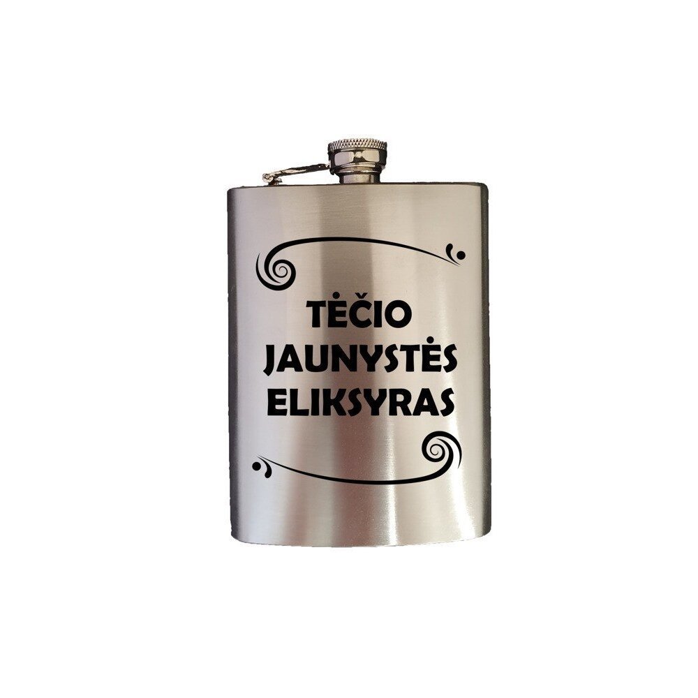 METALINĖ GERTUVĖ (fleškutė) „Tėčio jaunystės eliksyras“, 240 ml