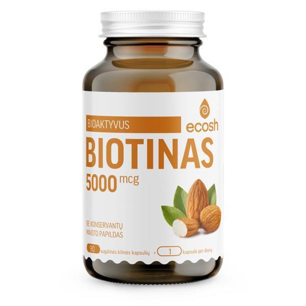 BIOAKTYVUS BIOTINAS. 90 kapsulių