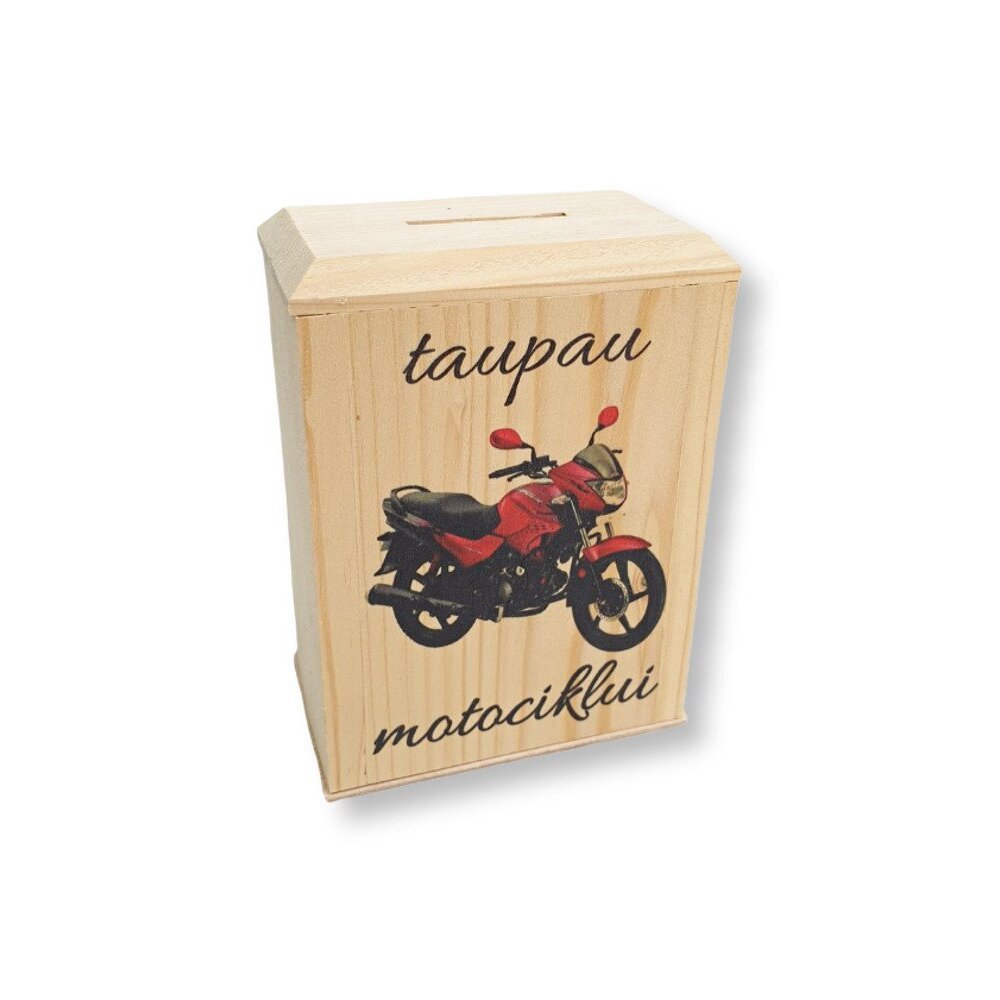 MEDINĖ TAUPYKLĖ „TAUPAU MOTOCIKLUI“