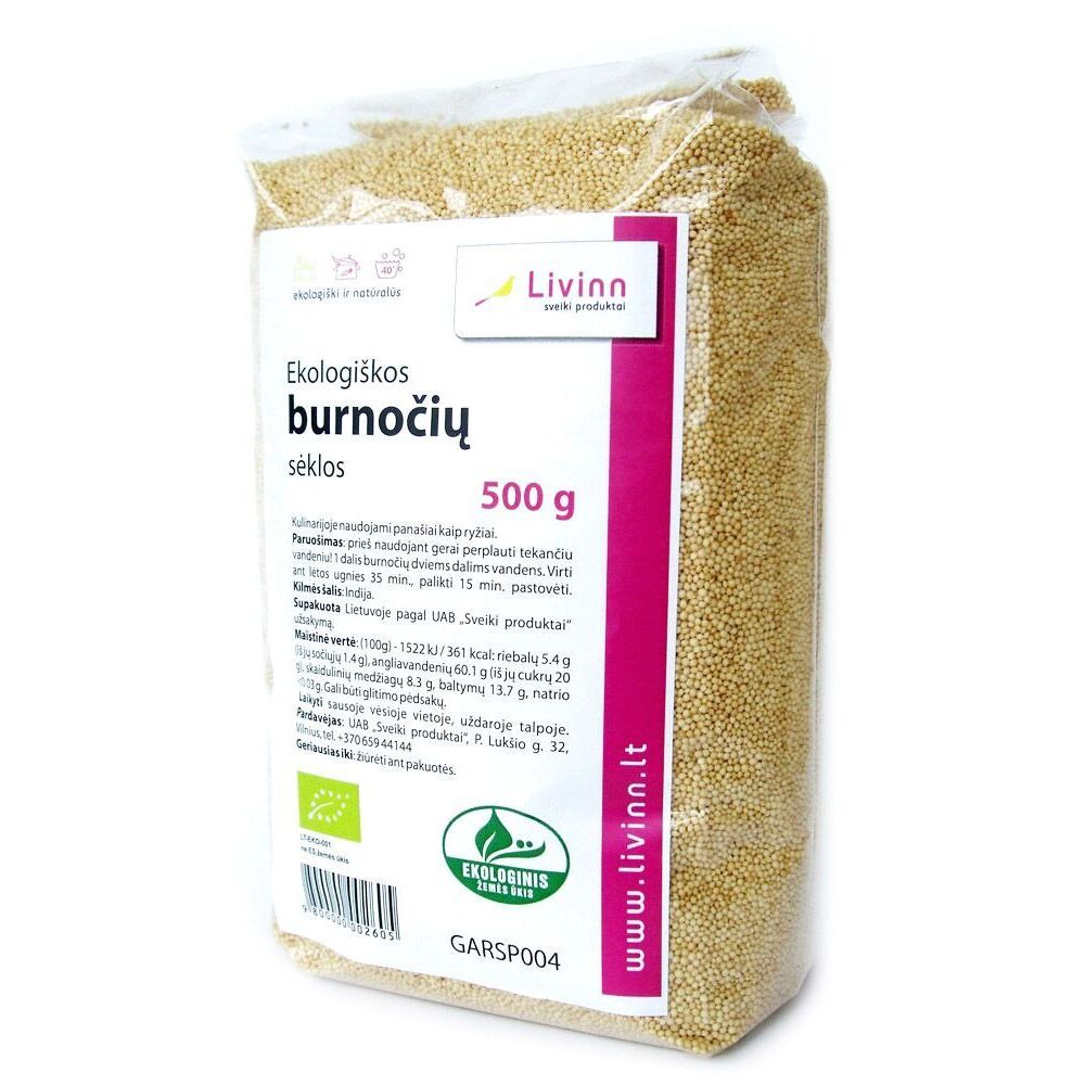 BURNOČIO sėklos, ekologiškos, 500 g