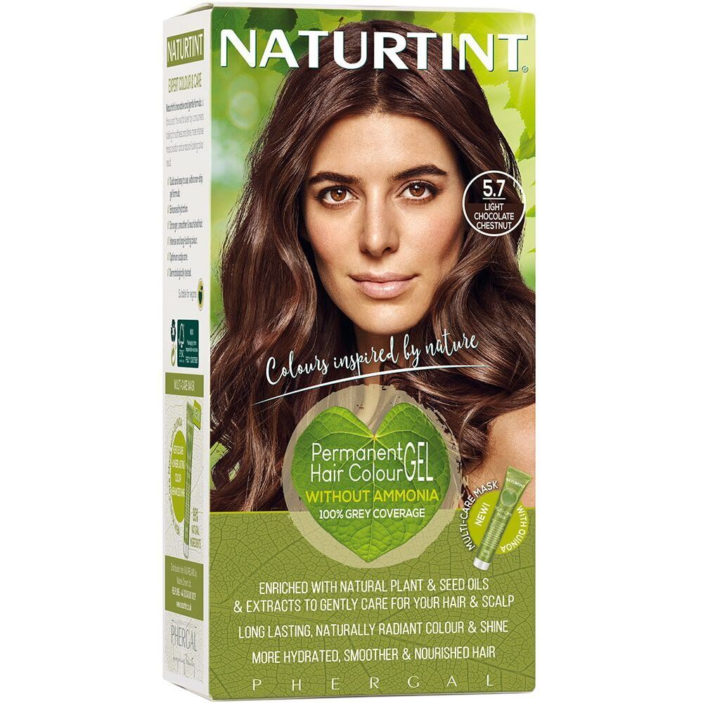 NATURTINT® plaukų dažai, LIGHT CHOCOLATE CHESTNUT 5.7