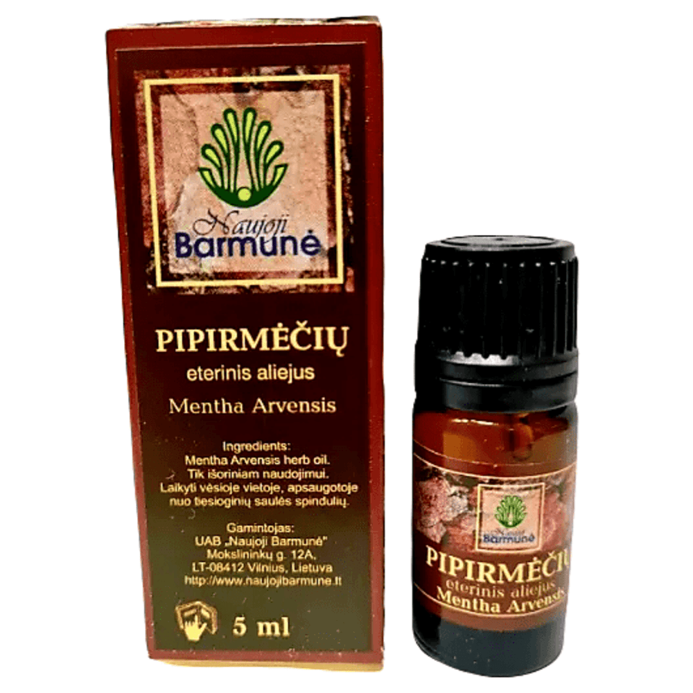 PIPIRMĖČIŲ eterinis aliejus, 5 ml