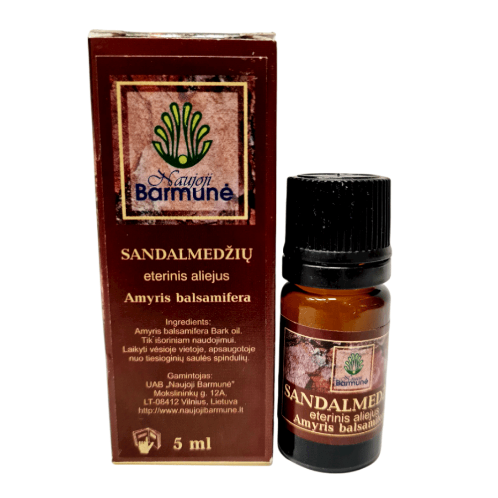 SANDALMEDŽIO eterinis aliejus, 5 ml