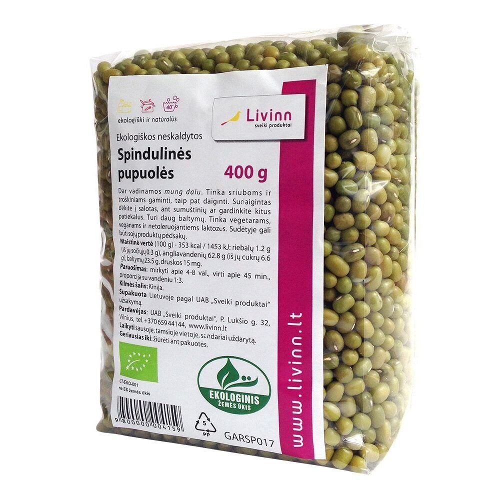 Spindulinės PUPUOLĖS (neskaldytos), ekologiškos, 400 g