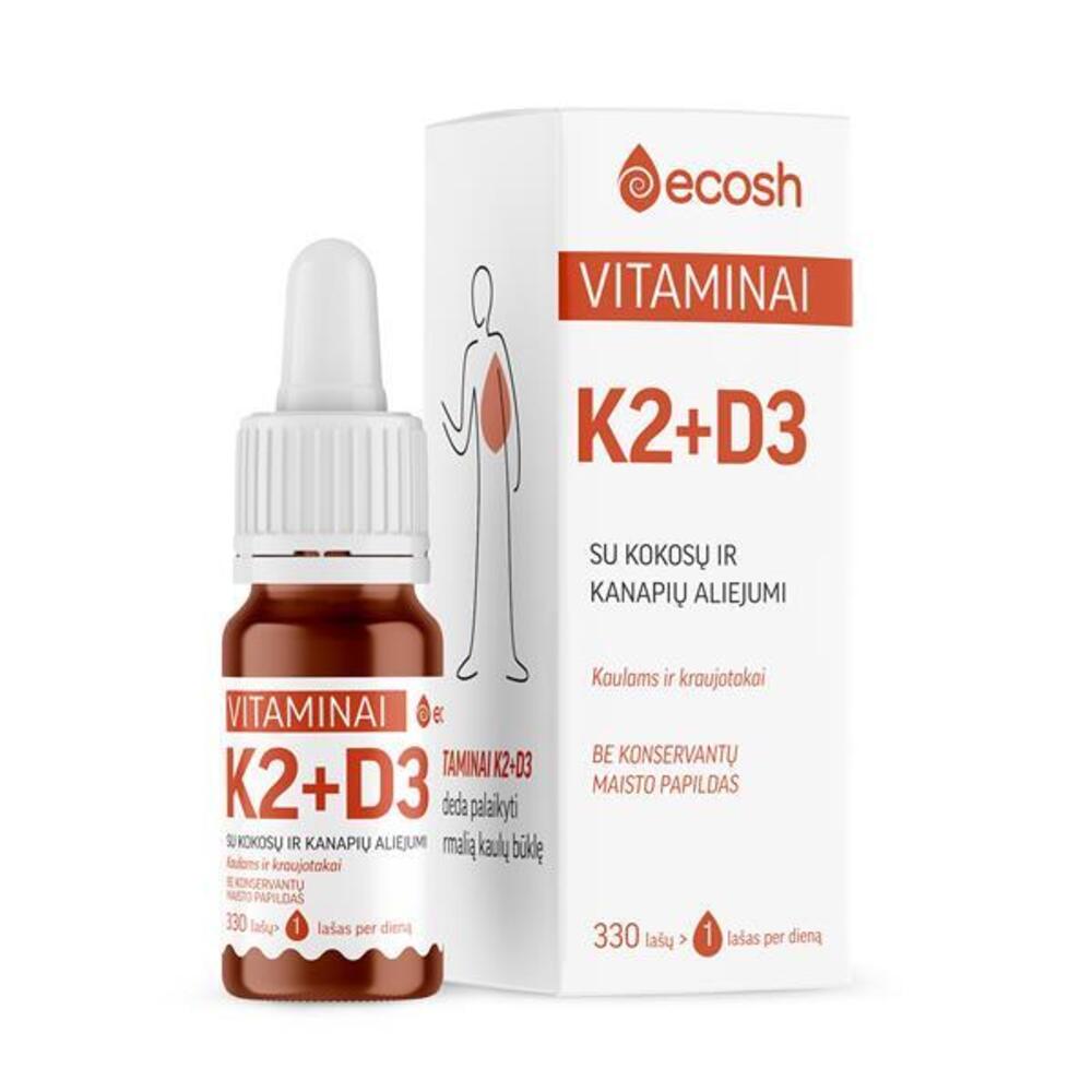 VITAMINAI K2 + D3 (2000IU), 10 ml